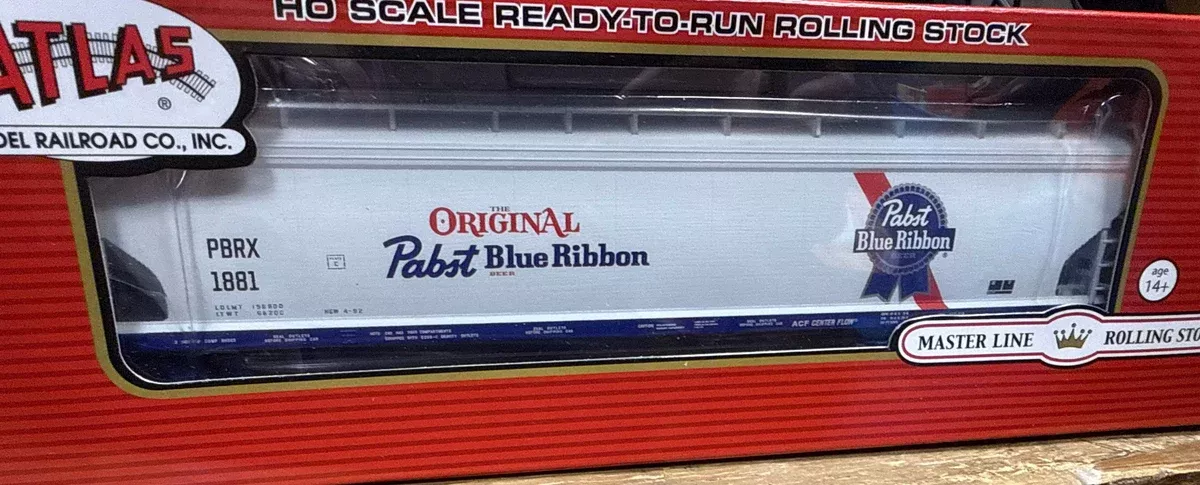 Atlas 20007681 Pabst Blue Ribbon ACF 5800 Centerflow Covered Hopper Mainline 1891 HO Scale limitedNEW