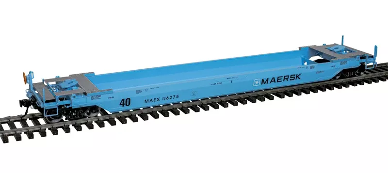 Atlas 3001696-1 MAERSK 40' Rebuilt Well Car Blue/Black #116033 limited O Scale NEW