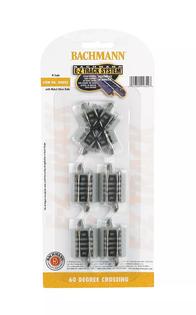 Bachmann 44842 60 DEGREE CROSSING TRACKSN SCALE NEW