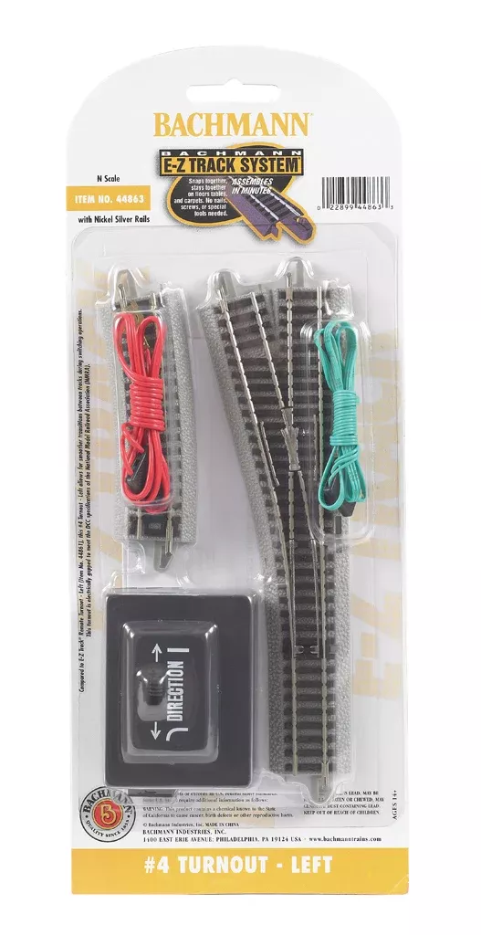 Bachmann 44863 #4 TURNOUT - LEFTN SCALE limited NEW