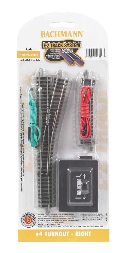 Bachmann 44864 #4 TURNOUT - RIGHTN SCALE NEW
