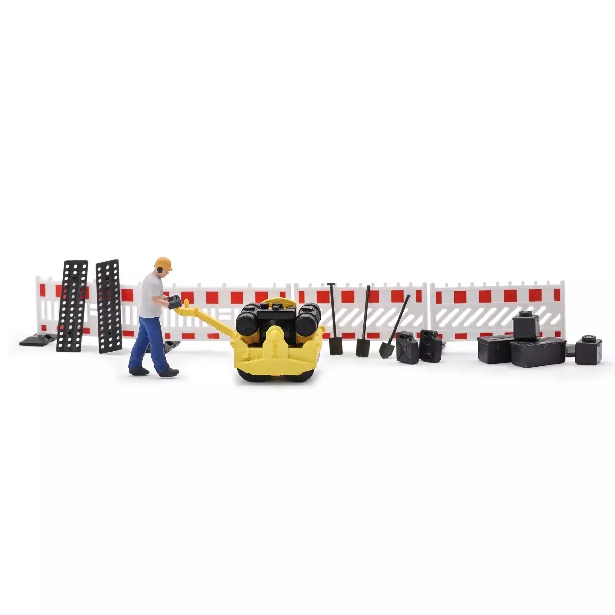 Busch 79898HO Action Set: Asphalt Rolling