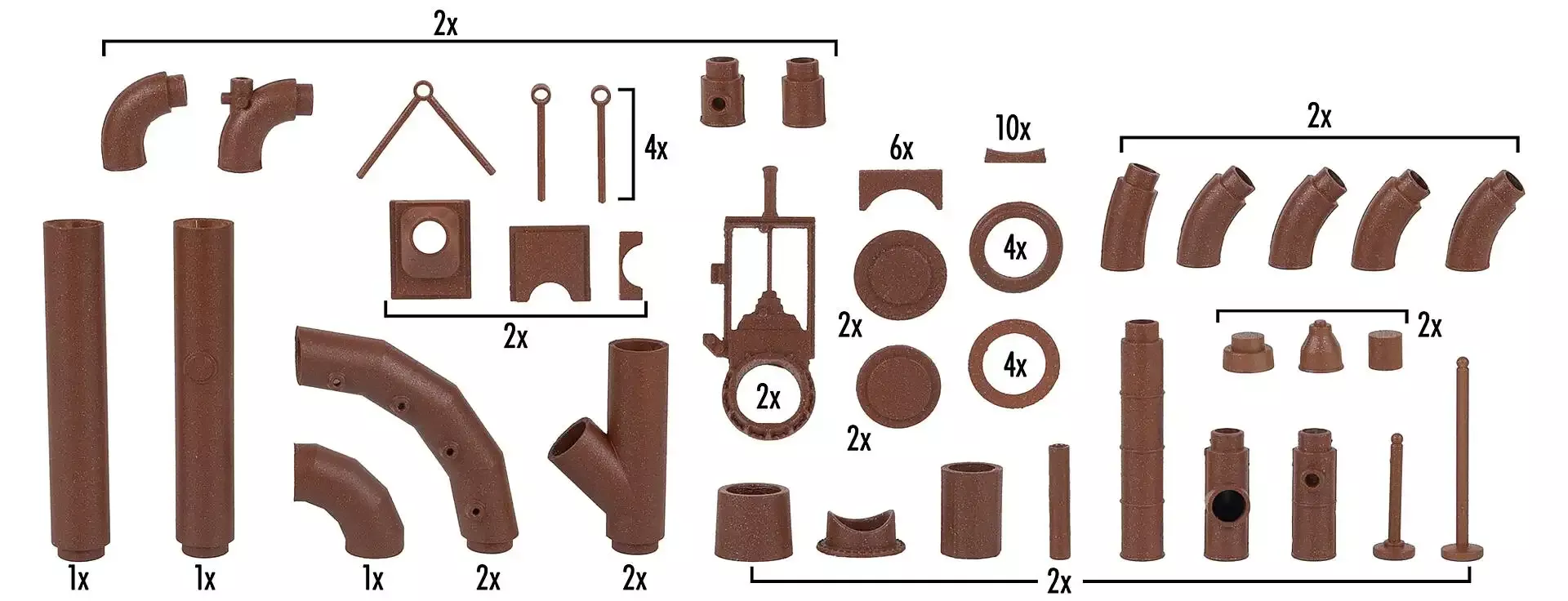 Faller 180327HO Pipeline set kit