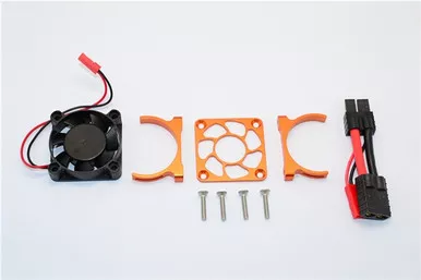 GPM Aluminum Motor Heatsink Fan for Slash 4x4 LCG (Orange)