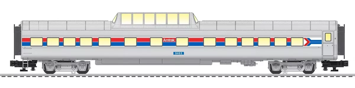 Lionel 2027250 Amtrak Vista Vision Dome Car 9463 O SCALE NEW