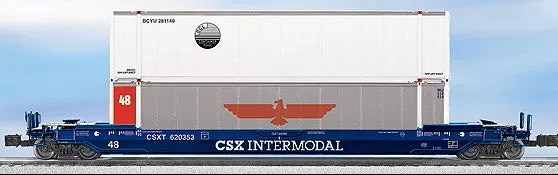 Lionel 6-27525 CSX Husky Stack Car #620353 O Scale NEW