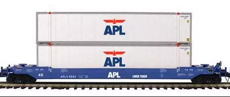 MTH Premier 20-92436C American President Lines Husky Stack #4542 LIMITED O SCALE NEW