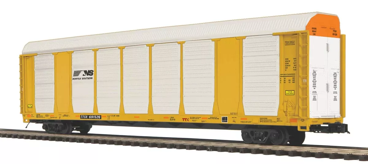 MTH Premier 20-95817 Norfolk Southern NS Corrugated Auto Carrier #691526 LIMITED O SCALE NEW