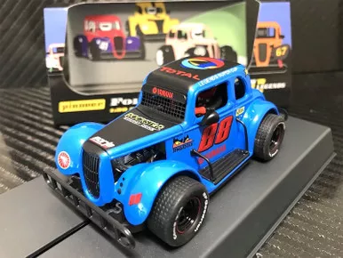Pioneer 1934 Ford Coupe Legends Racer #88 (Blue) 1/32 Slot Car