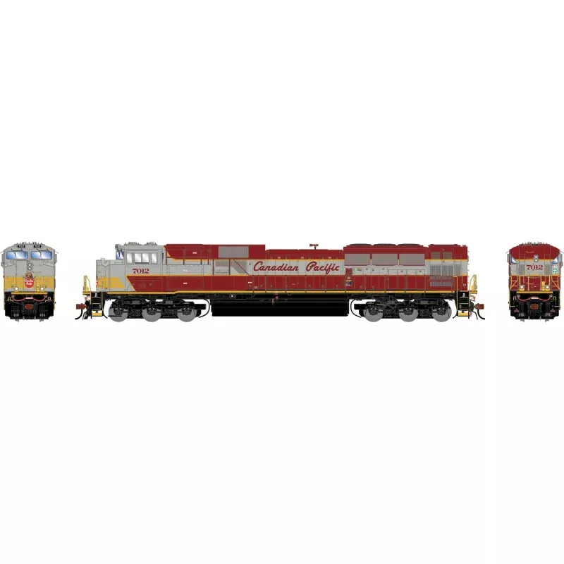 PREORDER Athearn Genesis HO ATHG-2999 GEN SD70ACU Locomotive w/DCC & Sound, CP 'Script Lettering' #7012
