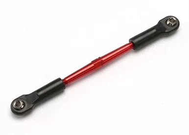 Traxxas Jato 61mm Red Aluminum Turnbuckle Front Toe Link w/Rod Ends & Hollow Balls