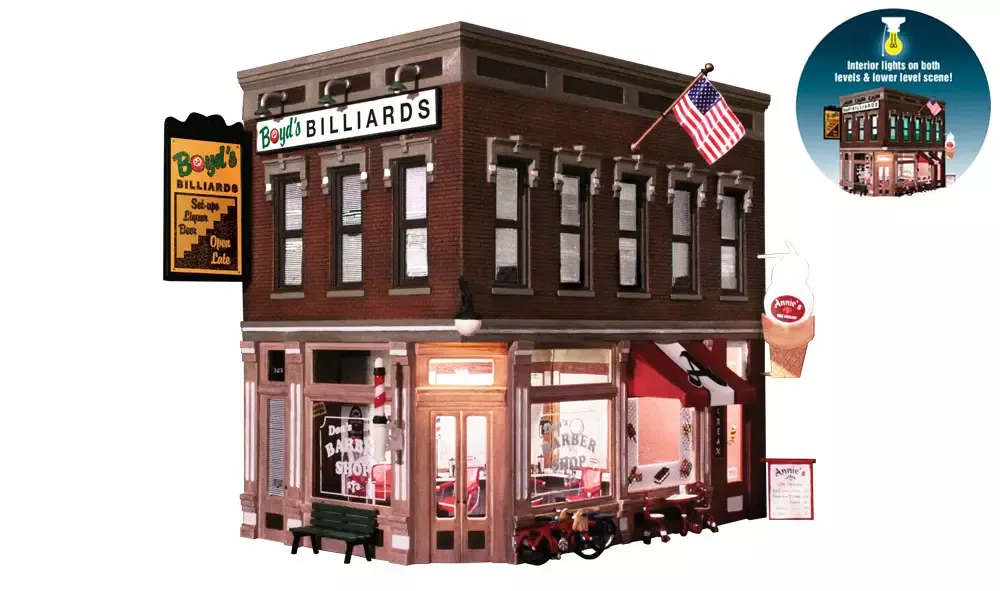 Woodland Scenics BR5844 O Corner Emporium (Built up)